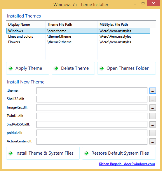 Windows 7+ Theme Installer by Kishan-Bagaria