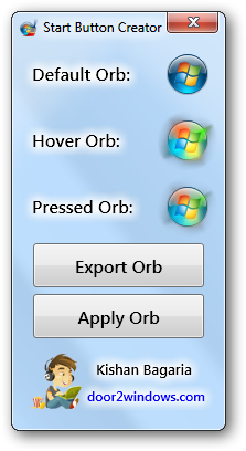 Windows 7 Start Button Creator by Kishan-Bagaria