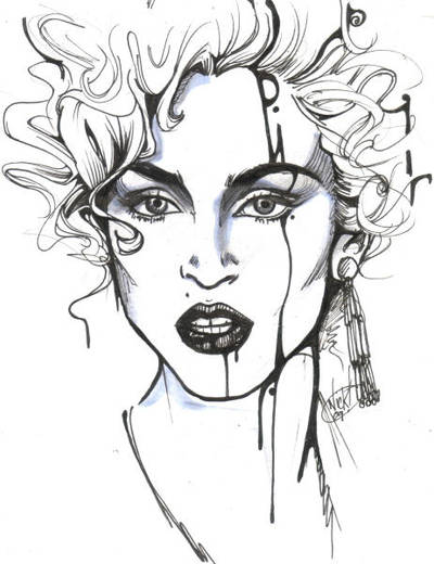 Madonna Sketch by NickUnlimited