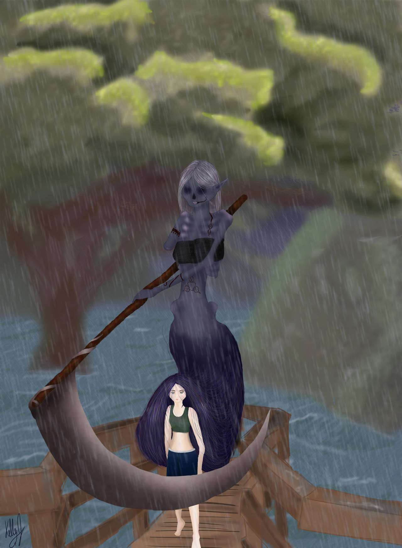 Girl and the Grim by Larkynn