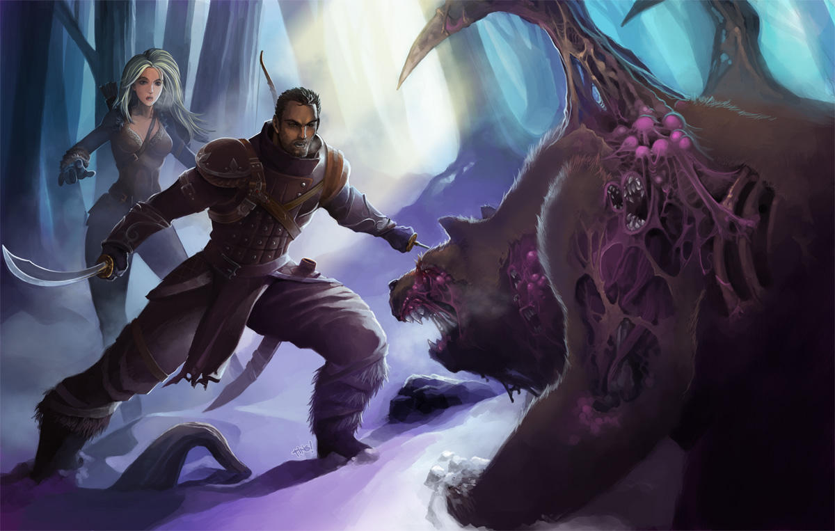 Bishop and Liliana by pixelcharlie