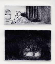 Monstrosity series: 'Above and Below' Diptych by Anomalies13