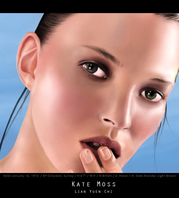 Kate Moss by yuenqi