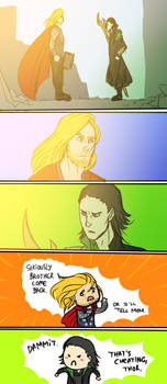That's cheating, Thor by ShamsArts