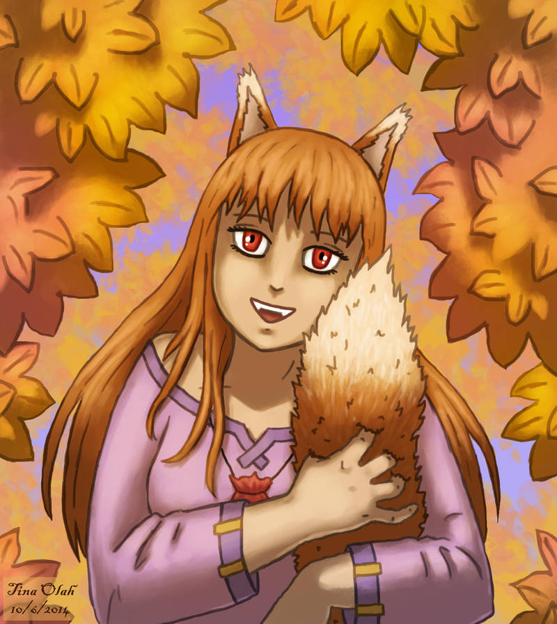 Holo and her Tail by Kittensoft