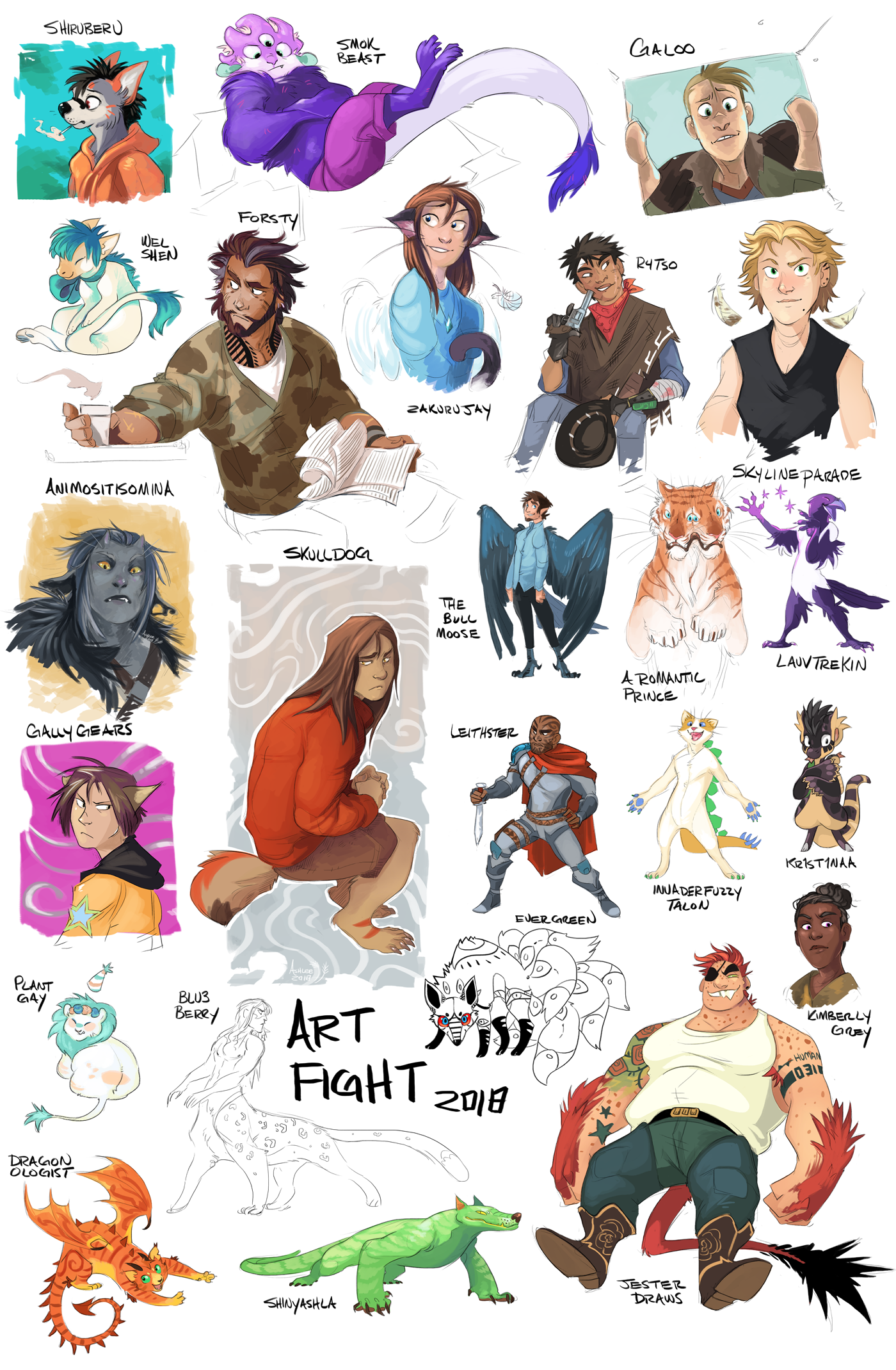 Art Fight Batch 1 by GreekCeltic