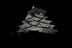 Osaka castle at night by Furuhashi335