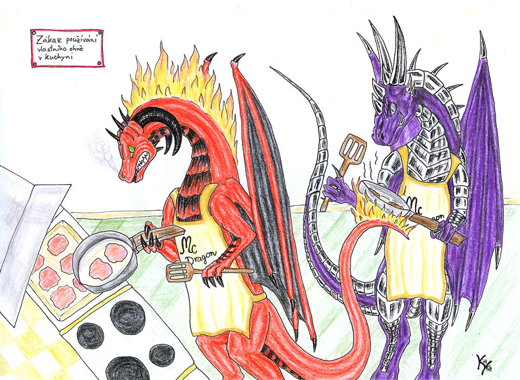 Bad BAD draburger by MetalDragoness
