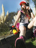 Touko and Tepig Cosplay by Zettai-Cosplay