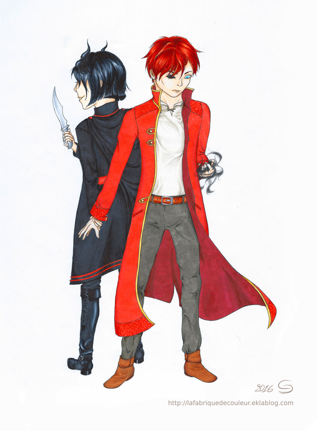 Fan Art : Kell x Lila from A Darker Shade Of Magic by Iolka46