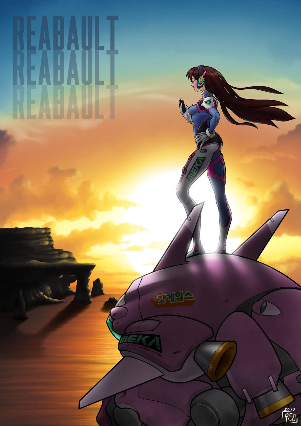 D.Va Sunset by Reabault
