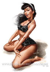 Bettie Page by simonhayag
