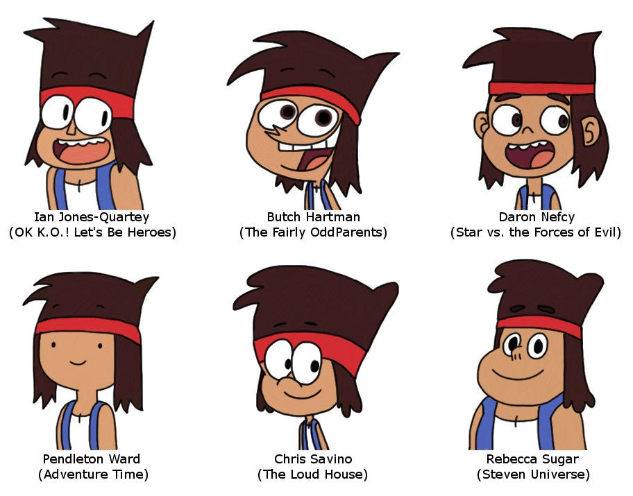 how draw to cartoon 90s style DeviantArt Finnjr63 K.O. in 6 Styles on Different by