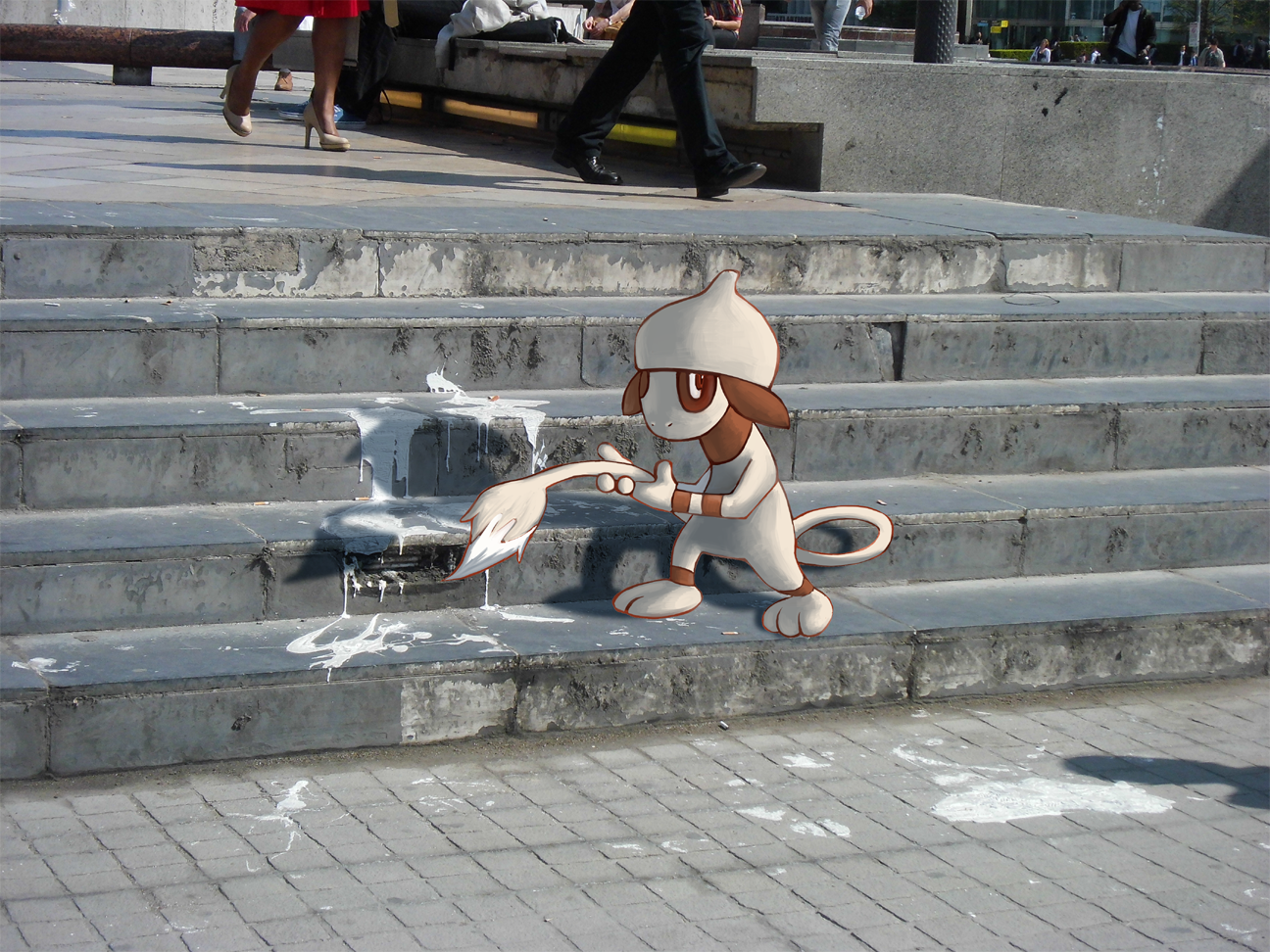 Wild Smeargle in Paris by Phi8