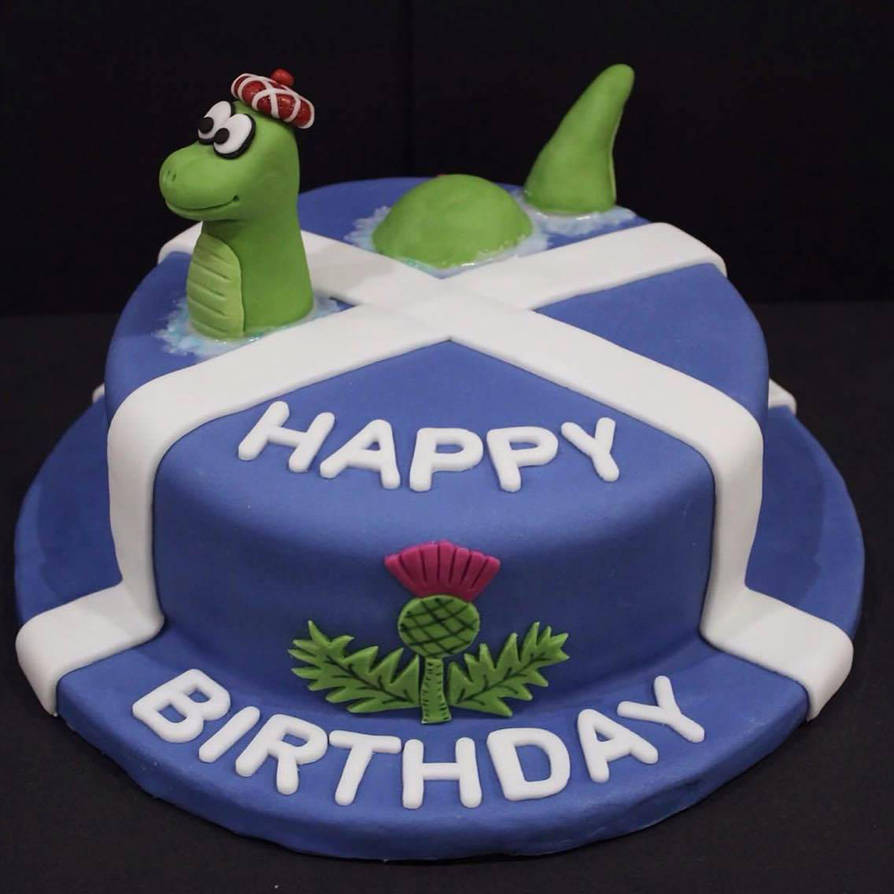 Scottish Themed Birthday Cake by betty002 on DeviantArt