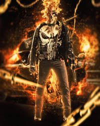 Ghost Rider x Punisher Mashup by masaolab
