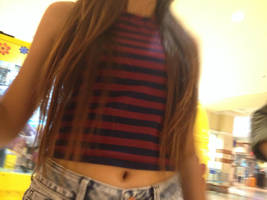 Vicky's bellybutton and crop top by LozX100