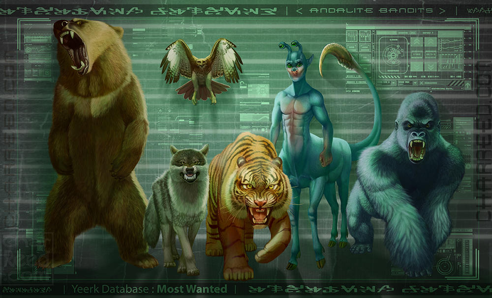 Yeerks Most Wanted Andalite Bandits by CharReed