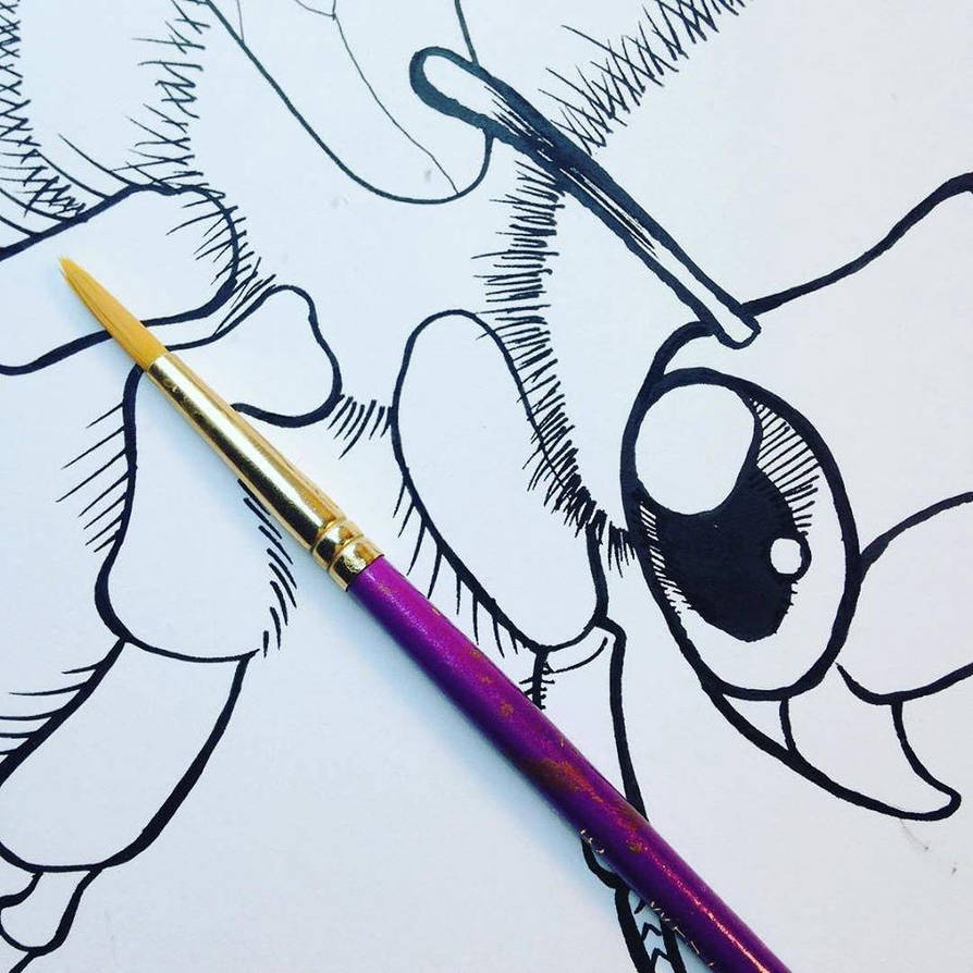 Bee Inks for Colouring Book! by CharReed