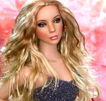 Doll repainted as Mariah Carey by noeling