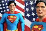 Doll painted Christopher Reeve by noeling