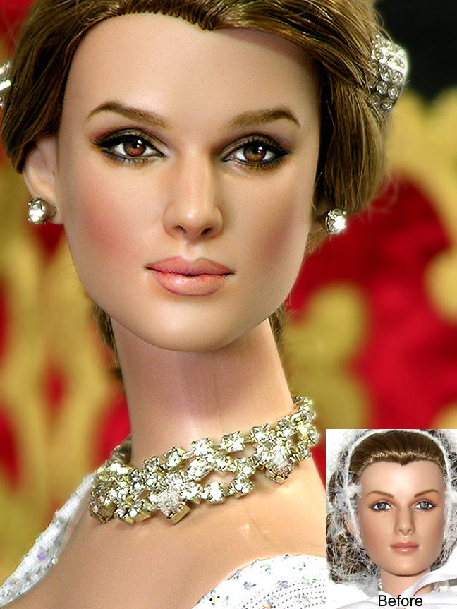 Keira Knightley Repaint Doll by noeling