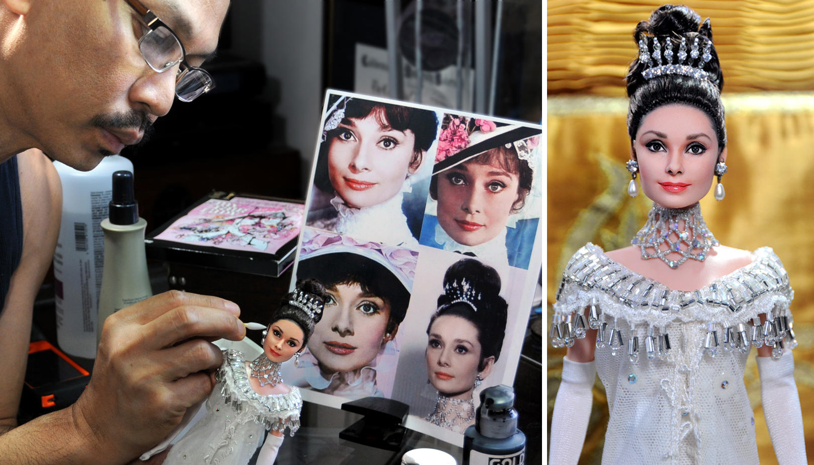 My Fair Lady Audrey Hepburn custom repainted doll by noeling