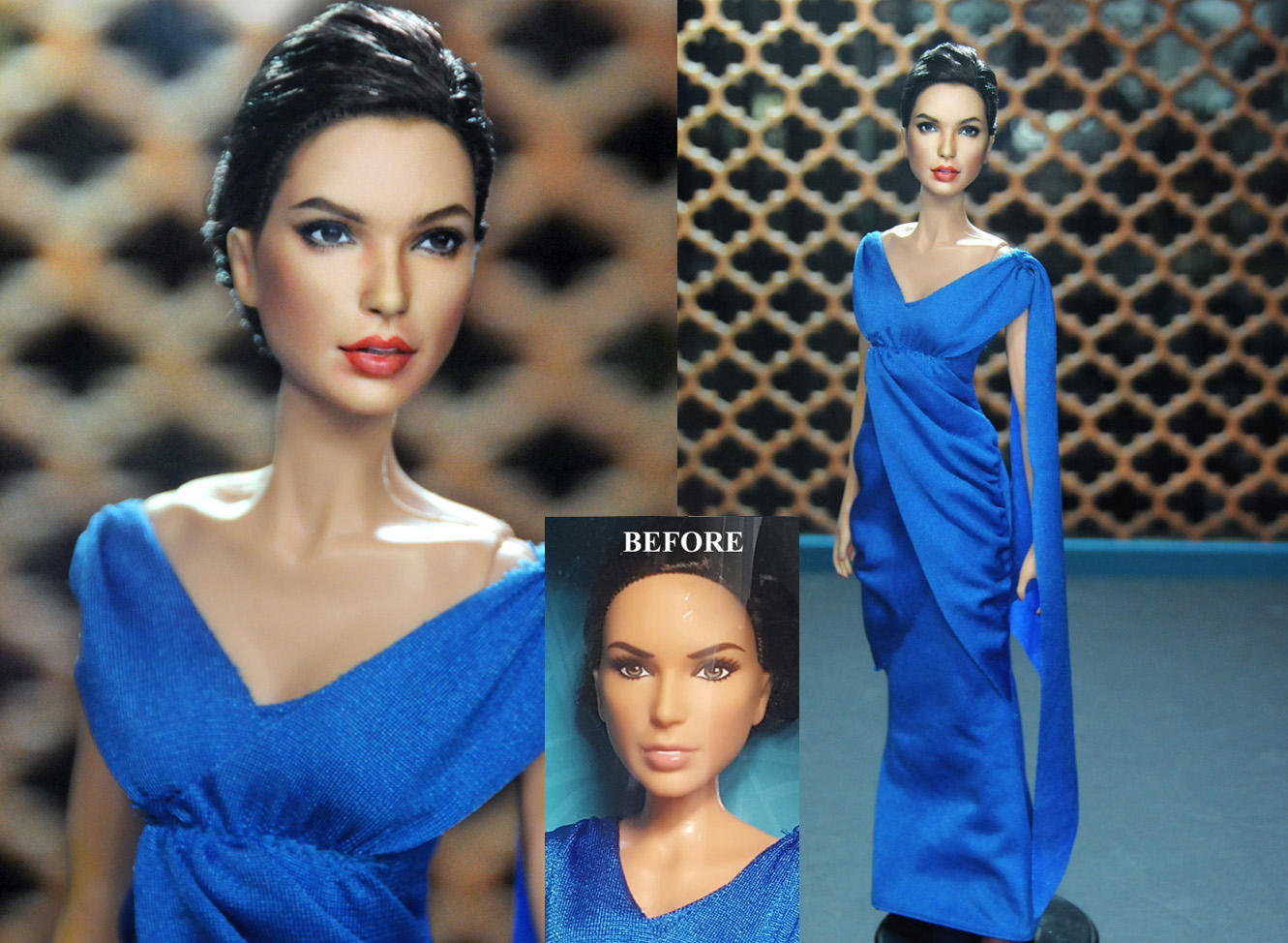 Gal Gadot Wonder Woman Diana Prince doll repaint by noeling