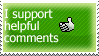 I Support Helpful Comments by Jeriko-X