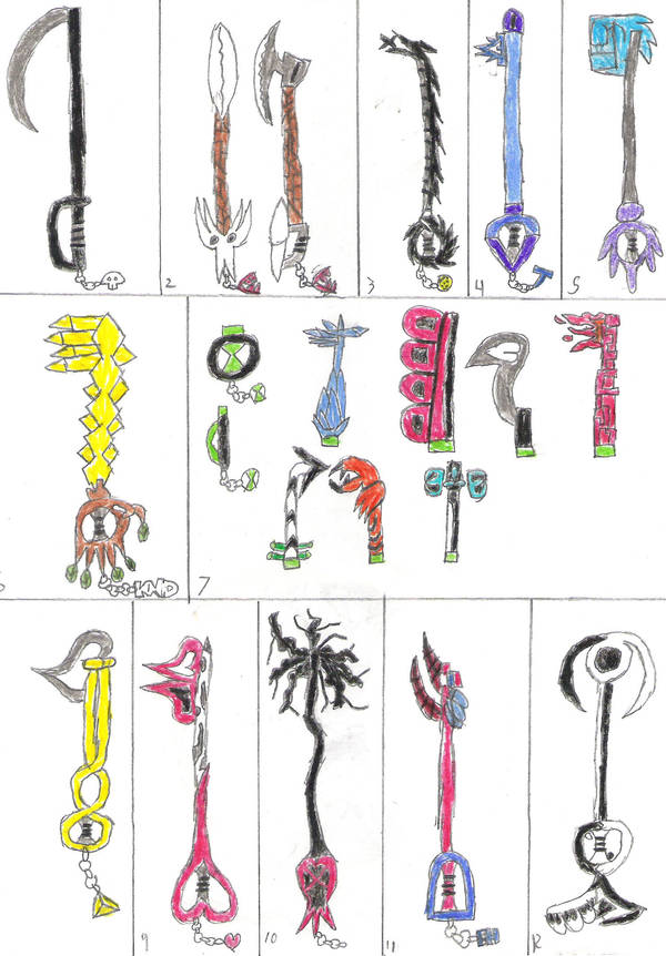 Keyblade list by darroku on DeviantArt