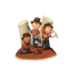 Small Archaeologists by roweig
