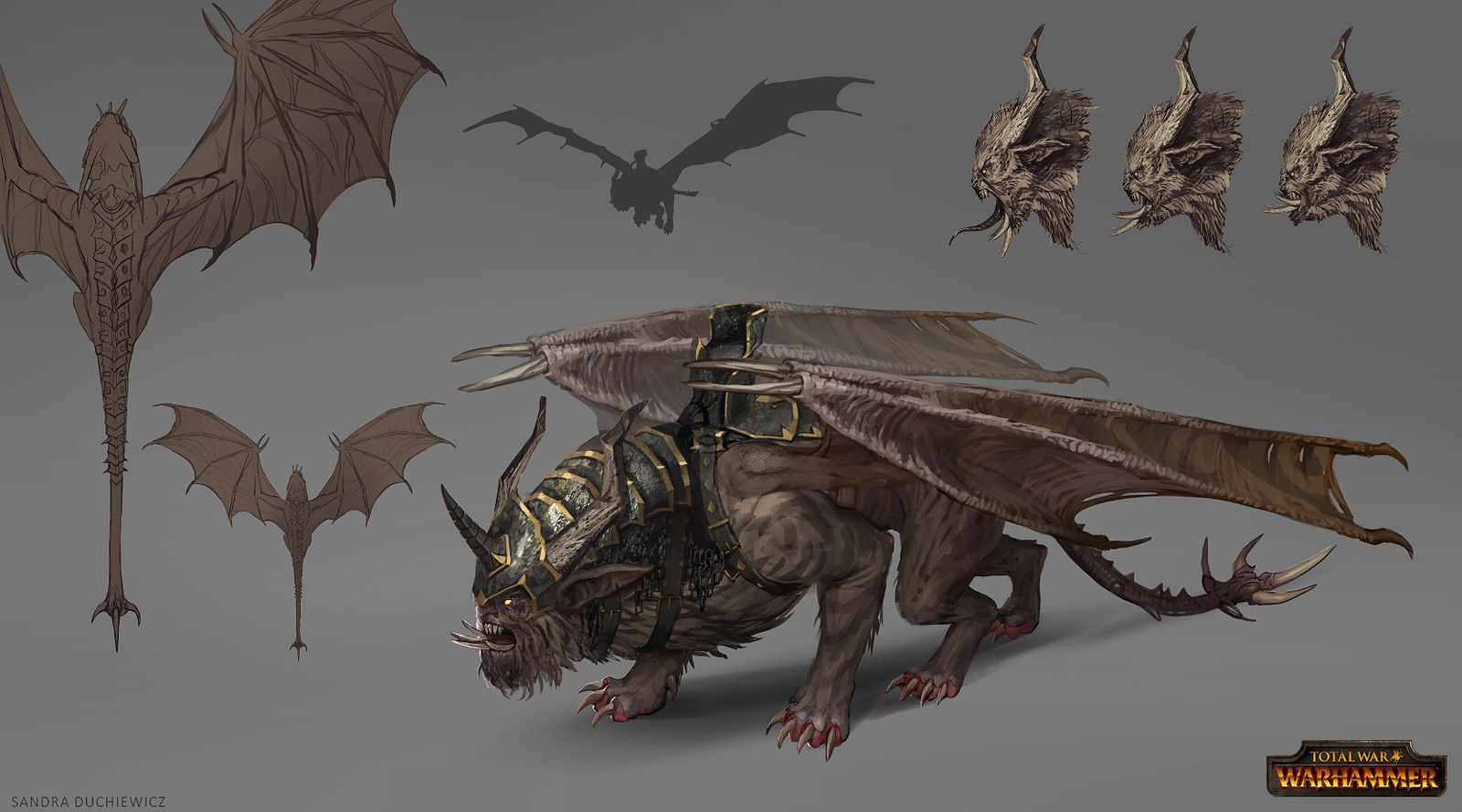 Total War: Warhammer Concept Art Manticore by telthona