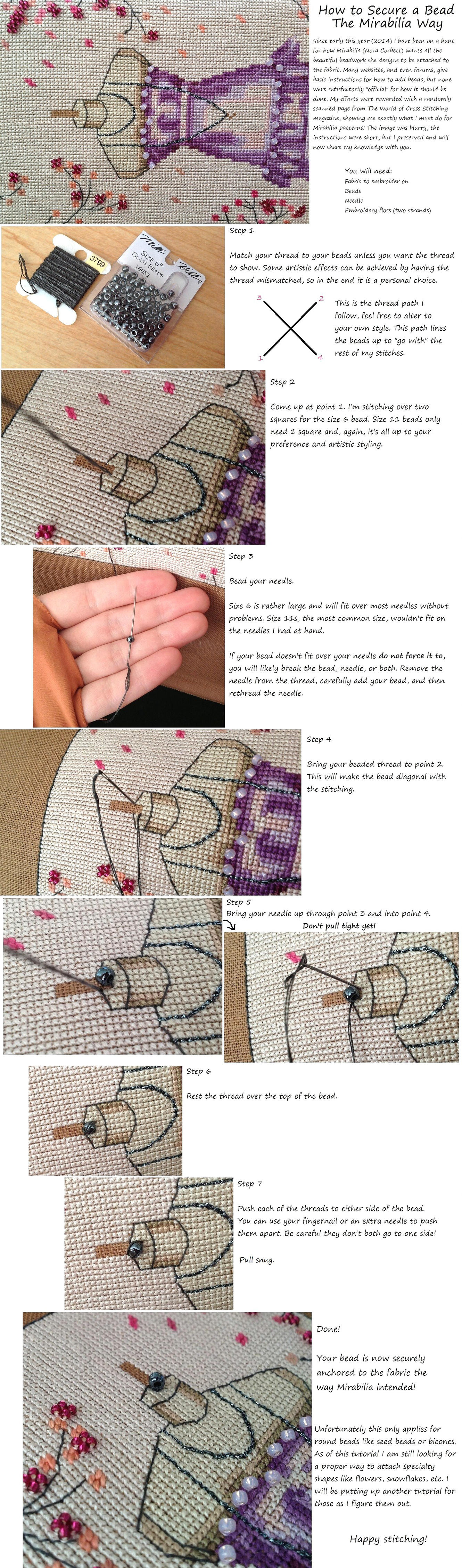 How to Embellish with Beads the Mirabilia Way by pinkythepink