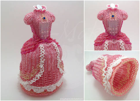 Custom - Princess Peach Super Smash Bros. BeadGown by pinkythepink