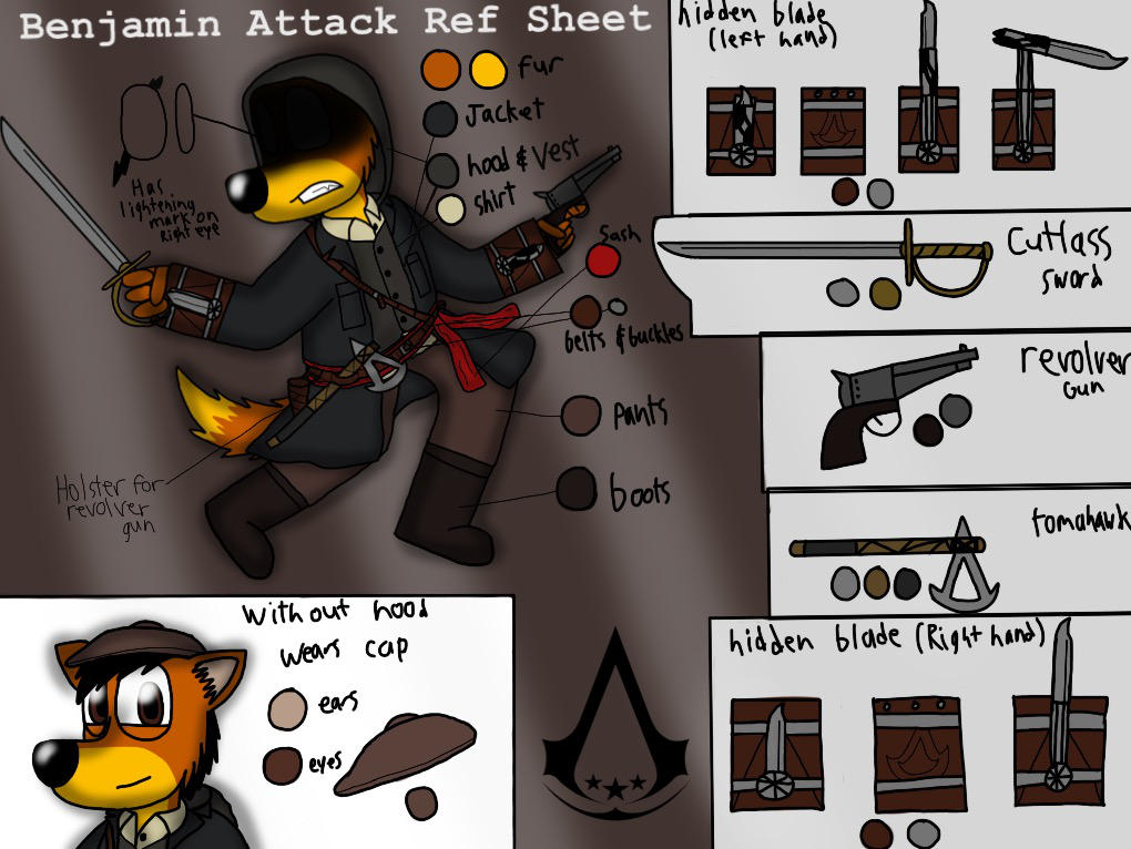 Benjamin Attack ref sheet (2019 update) by ZachMFKAttack on DeviantArt