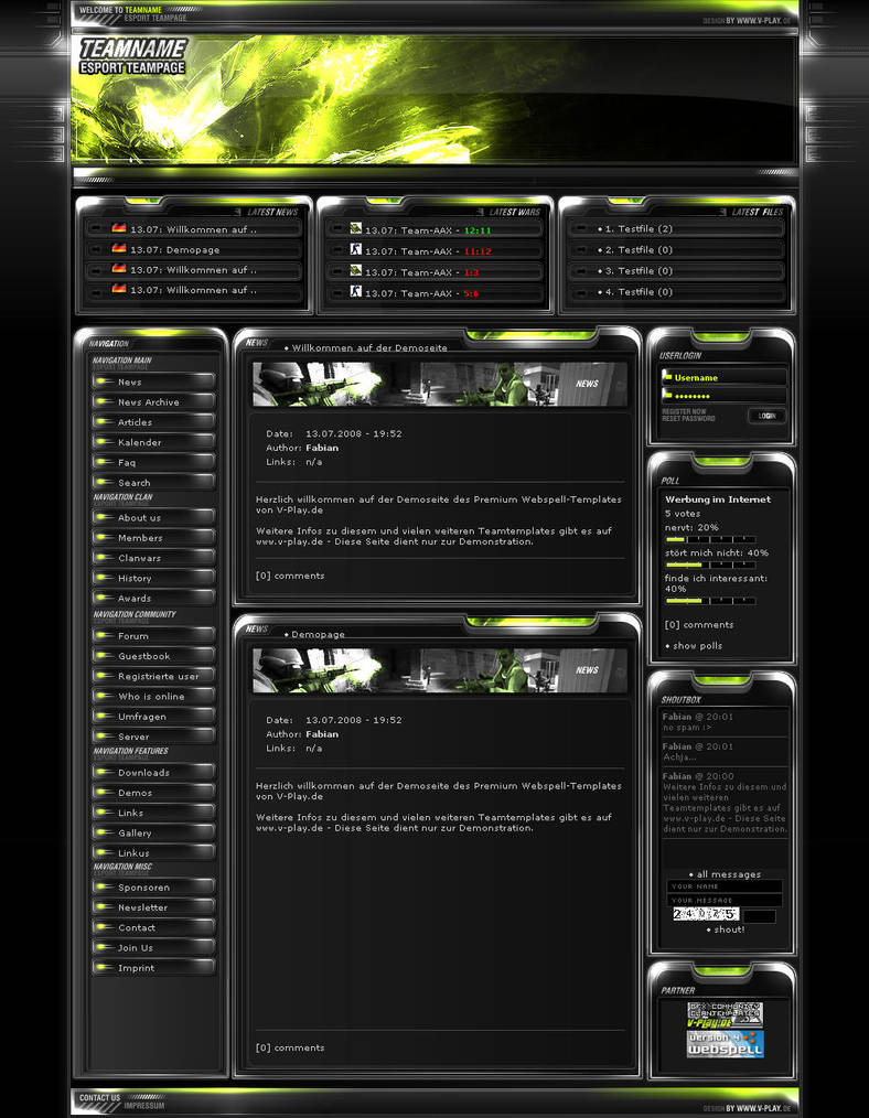 Premium Team-Template 2 by v-play