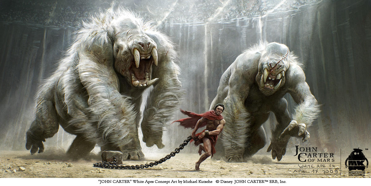 John Carter - White Apes Key Frame by michaelkutsche