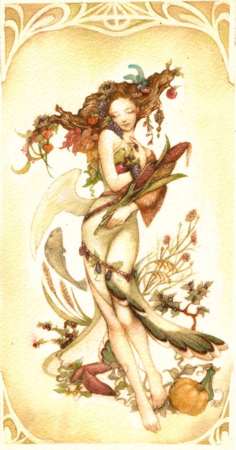 autumn goddess -finish- by jurithedreamer