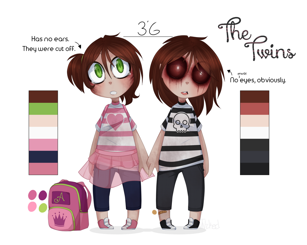 The Twins {CREEPYPASTA OCs REFERENCE} by vintricktive on
