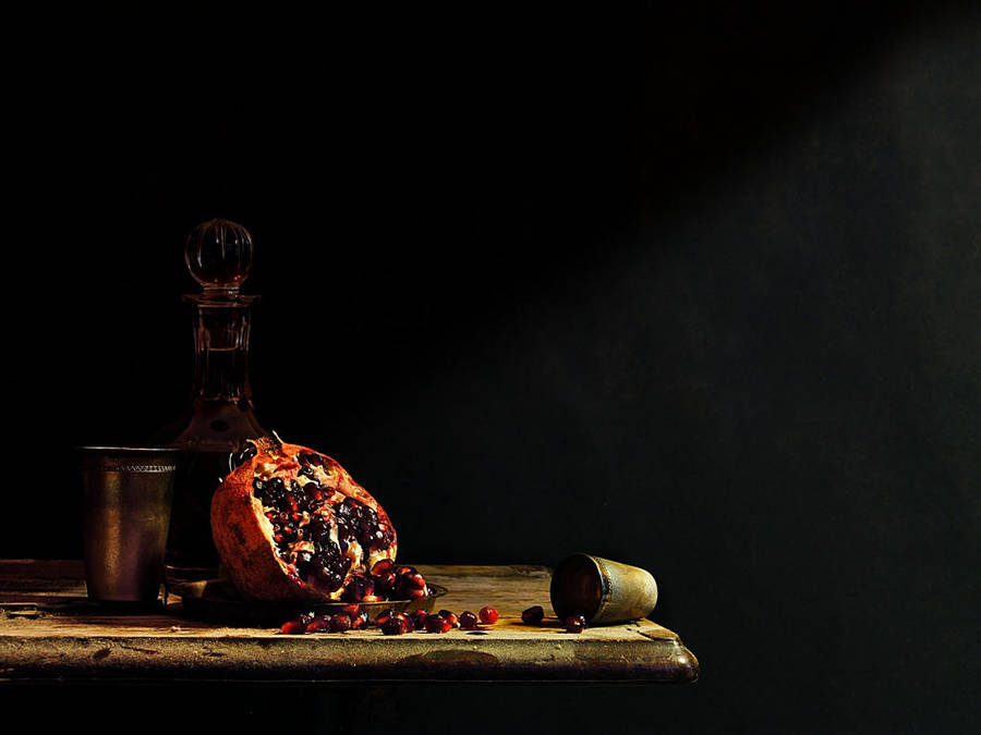 Still Life with Pomegranate by MarkScheider