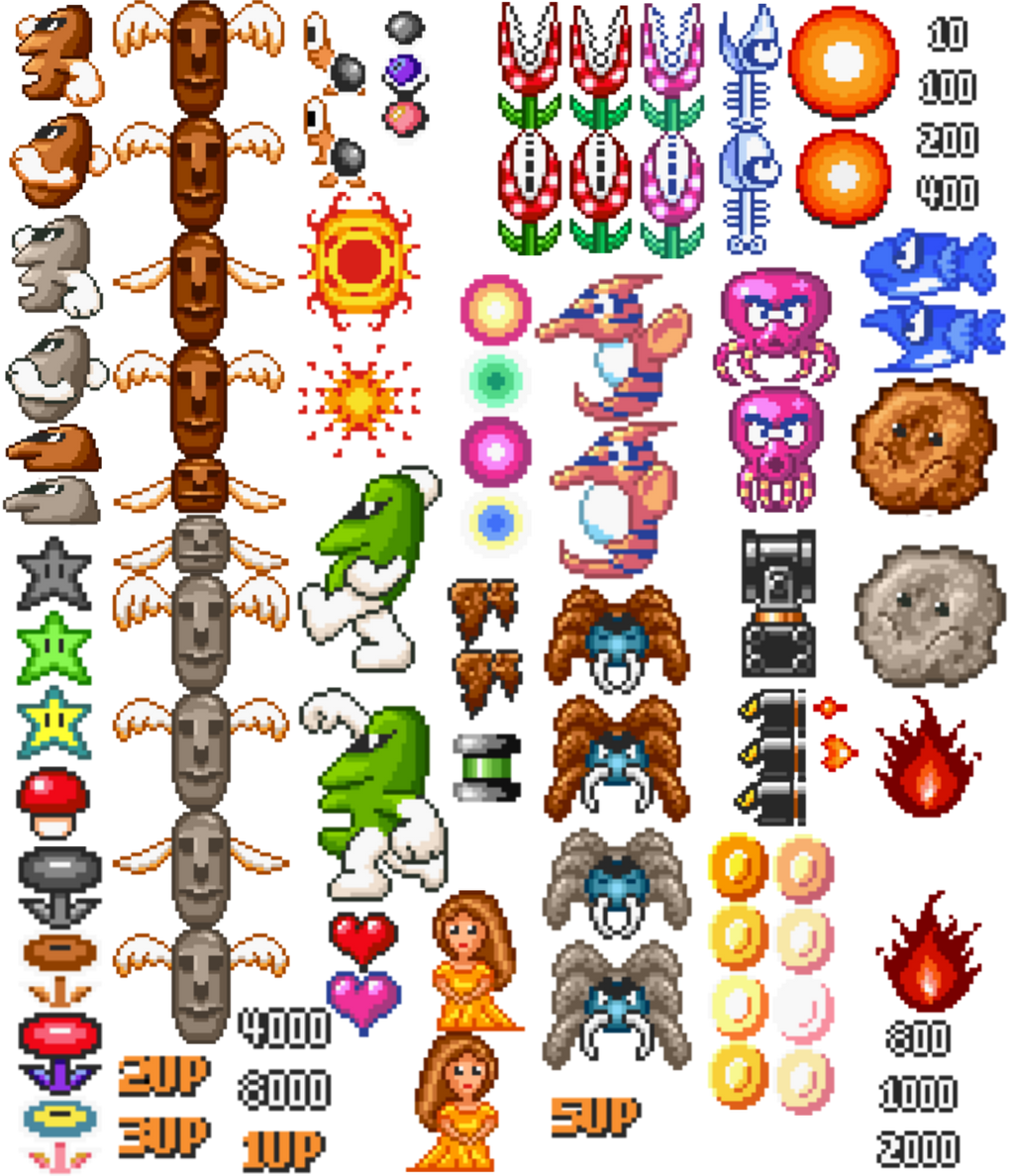 Mario Enemy Sprites