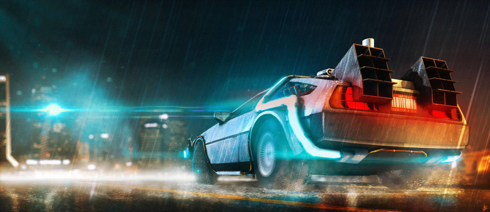 Delorian Drift by MisterGoodCat