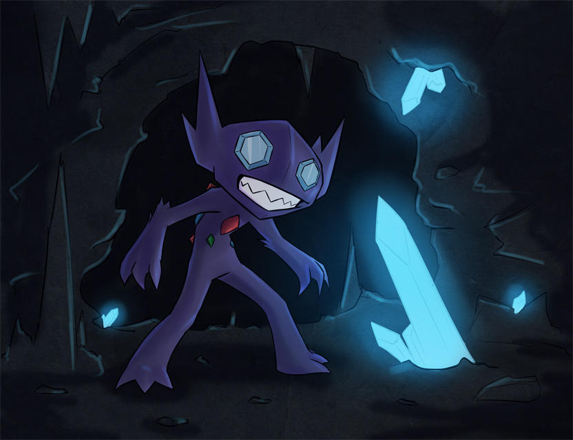 Sableye - Ghost in the Dark by silversword