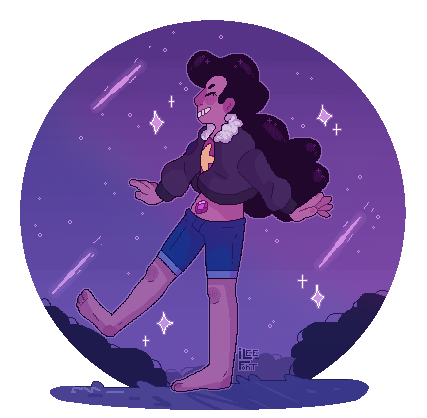 I love them so much ;v; I wanted to try out pixel art! It was going to be animated but it got a bit too difficult in the end Art © iLee-Font Stevonnie © Steven universe
