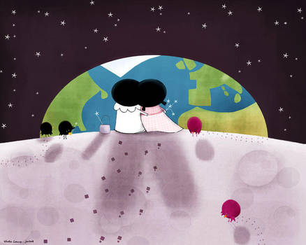 Pierrot loves Pierrette by nicolas-gouny-art