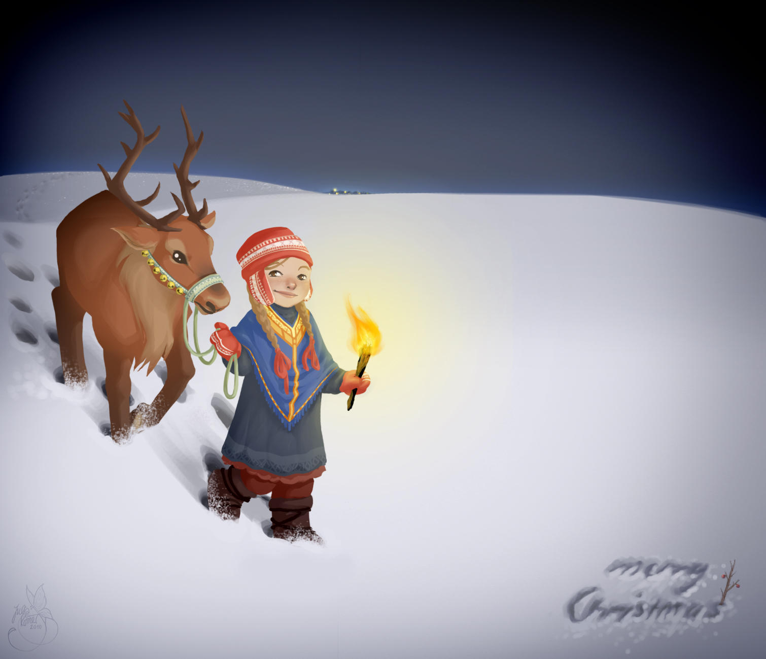 Quiet Winter Night by leelakin