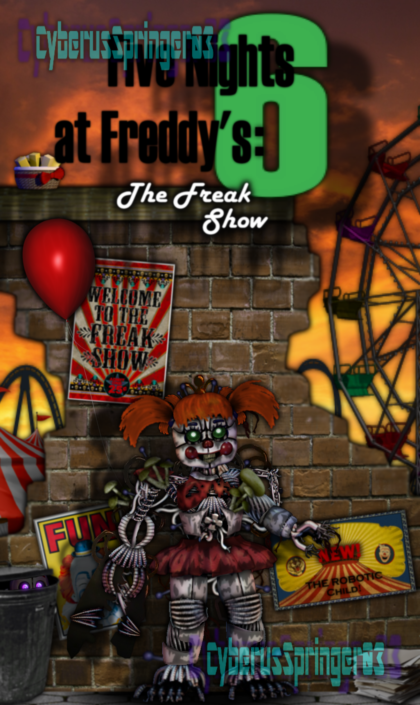 FNaF 6 Custom Poster! (Edit) by CyberusSpringer03 on DeviantArt