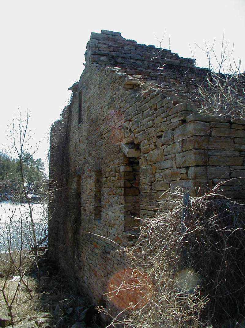 Ruins of old mill in Rossie NY by Lectrichead