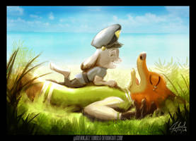 Wake up sleepyhead! by Greninjazz