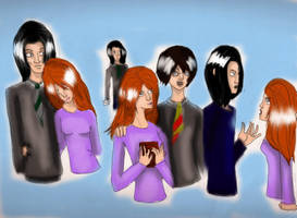 Snape and Lily by cinnabunny33